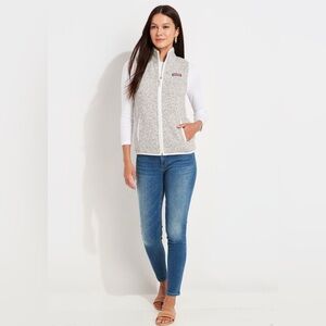 Vineyard Vines women’s Heathered Gray Vest size XL